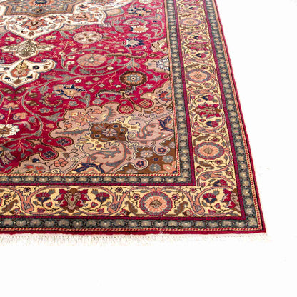 Oriental Rug Anatolian Handmade Wool On Cotton 202 X 298 Cm - 6' 8'' X 9' 10'' Red C014 ER23