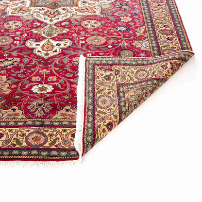 Oriental Rug Anatolian Handmade Wool On Cotton 202 X 298 Cm - 6' 8'' X 9' 10'' Red C014 ER23