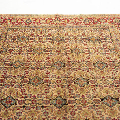 Oriental Rug Anatolian Handmade Wool On Cotton 220 X 322 Cm - 7' 3'' X 10' 7'' Sand C015 ER23