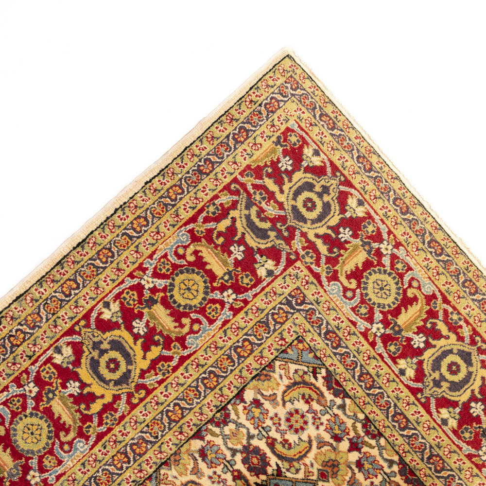 Oriental Rug Anatolian Handmade Wool On Cotton 220 X 322 Cm - 7' 3'' X 10' 7'' Sand C015 ER23