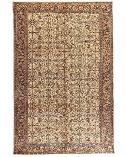 Oriental Rug Anatolian Handmade Wool On Cotton 225 X 330 Cm - 7' 5'' X 10' 10'' Stone C009 ER23