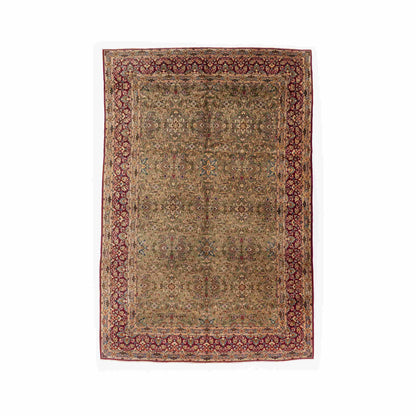 Oriental Rug Anatolian Handmade Wool On Cotton 236 X 363 Cm - 7' 9'' X 11' 11'' Green C001 ER23