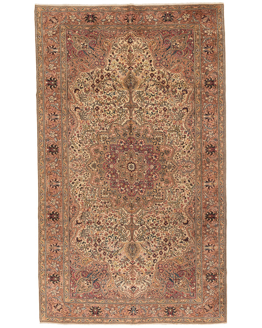 Oriental Rug Anatolian Handmade Wool On Cotton 236 X 386 Cm - 7' 9'' X 12' 8'' Stone C009 ER34