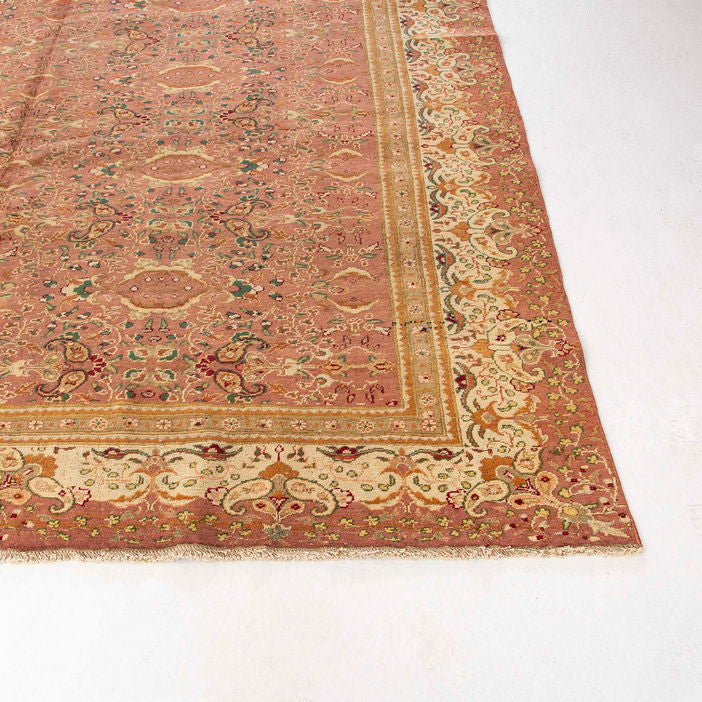 Oriental Rug Anatolian Handmade Wool On Cotton 239 X 338 Cm - 7' 11'' X 11' 2'' Pink C004 ER23