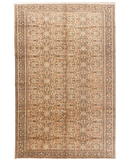 Oriental Rug Anatolian Handmade Wool On Cotton 247 X 368 Cm - 8' 2'' X 12' 1'' Sand C007 ER34