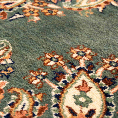 Oriental Rug Anatolian Handmade Wool On Cotton 249 X 353 Cm - 8' 3'' X 11' 7'' Green C001 ER34