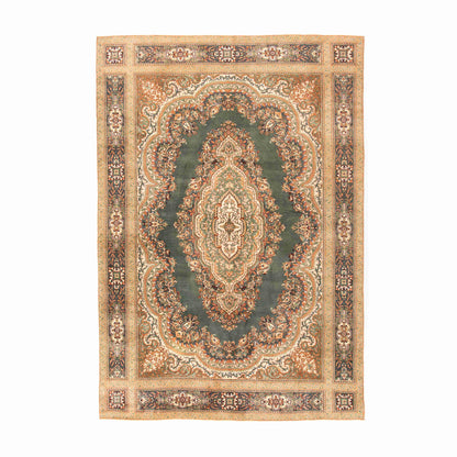 Oriental Rug Anatolian Handmade Wool On Cotton 249 X 353 Cm - 8' 3'' X 11' 7'' Green C001 ER34