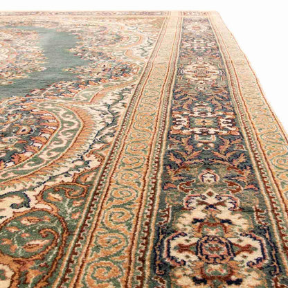 Oriental Rug Anatolian Handmade Wool On Cotton 249 X 353 Cm - 8' 3'' X 11' 7'' Green C001 ER34