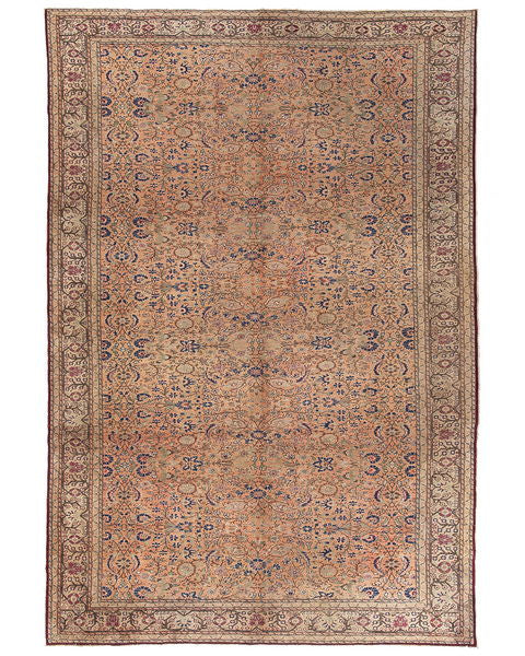 Oriental Rug Anatolian Handmade Wool On Cotton 250 X 360 Cm - 8' 3'' X 11' 10'' Orange C011 ER34