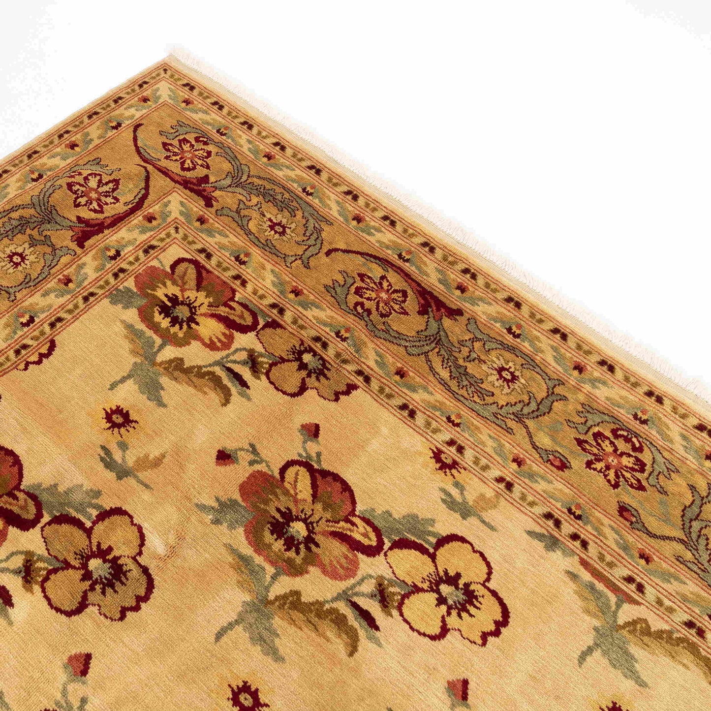 Oriental Rug Anatolian Handmade Wool On Cotton 260 X 343 Cm - 8' 7'' X 11' 4'' Stone C009 ER34