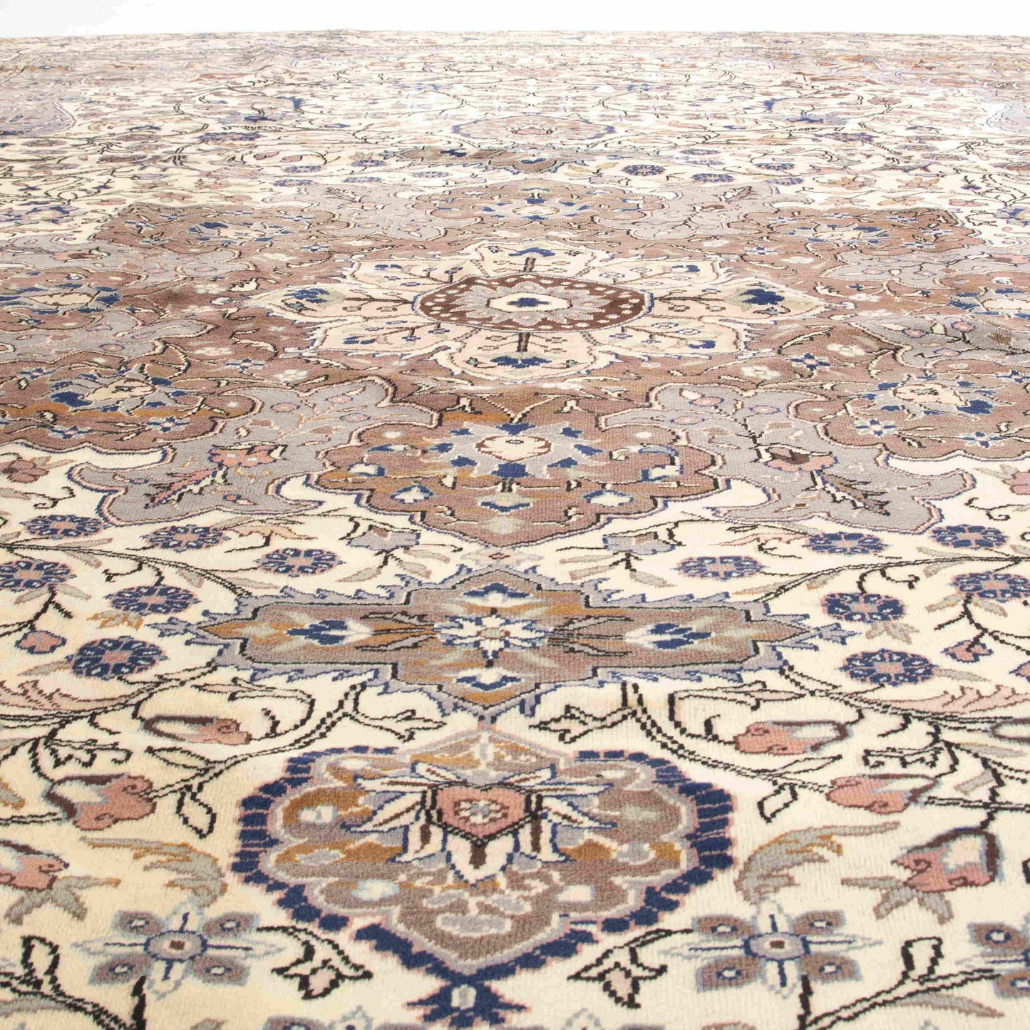 Oriental Rug Anatolian Handmade Wool On Cotton 286 X 407 Cm - 9' 5'' X 13' 5'' Stone C009 ER34