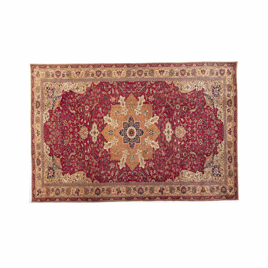 Oriental Rug Anatolian Handmade Wool On Cotton 290 X 444 Cm - 9' 7'' X 14' 7'' Burgundy C021 ER34