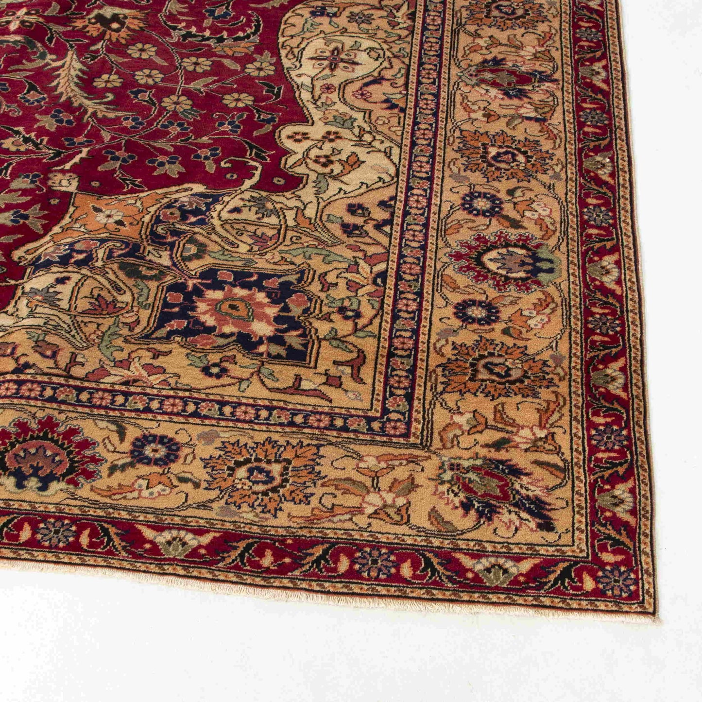 Oriental Rug Anatolian Handmade Wool On Cotton 290 X 444 Cm - 9' 7'' X 14' 7'' Burgundy C021 ER34