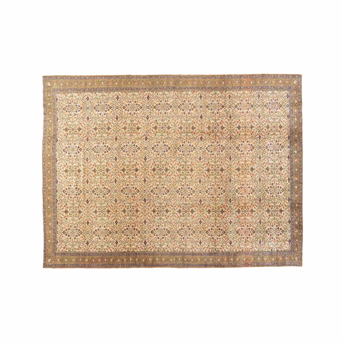 Oriental Rug Anatolian Handmade Wool On Cotton 313 X 414 Cm - 10' 4'' X 13' 7'' Yellow C006 ER34