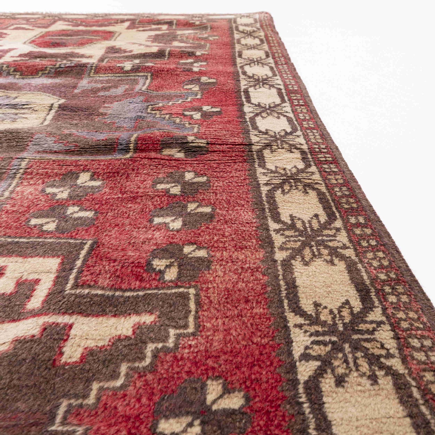 Oriental Rug Anatolian Handmade Wool On Wool 100 X 171 Cm - 3' 4'' X 5' 8'' Red C014 ER01