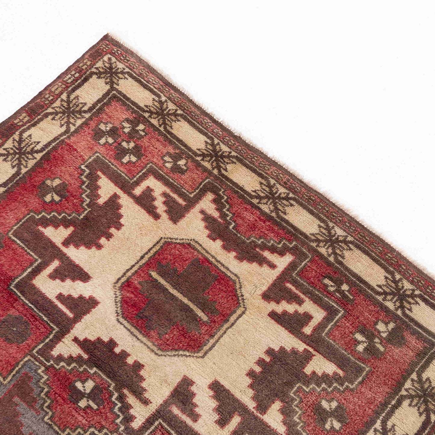 Oriental Rug Anatolian Handmade Wool On Wool 100 X 171 Cm - 3' 4'' X 5' 8'' Red C014 ER01