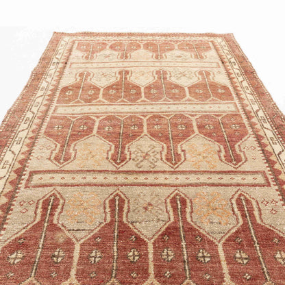 Oriental Rug Anatolian Handmade Wool On Wool 100 X 190 Cm - 3' 4'' X 6' 3'' Orange C011 ER01