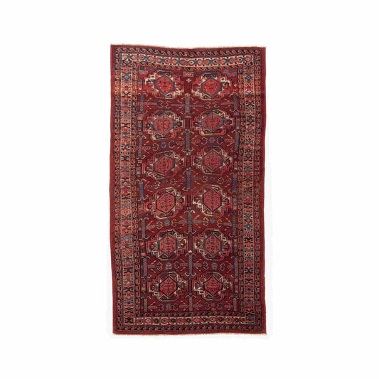 Oriental Rug Anatolian Handmade Wool On Wool 110 X 200 Cm - 3' 8'' X 6' 7'' Red C014 ER01