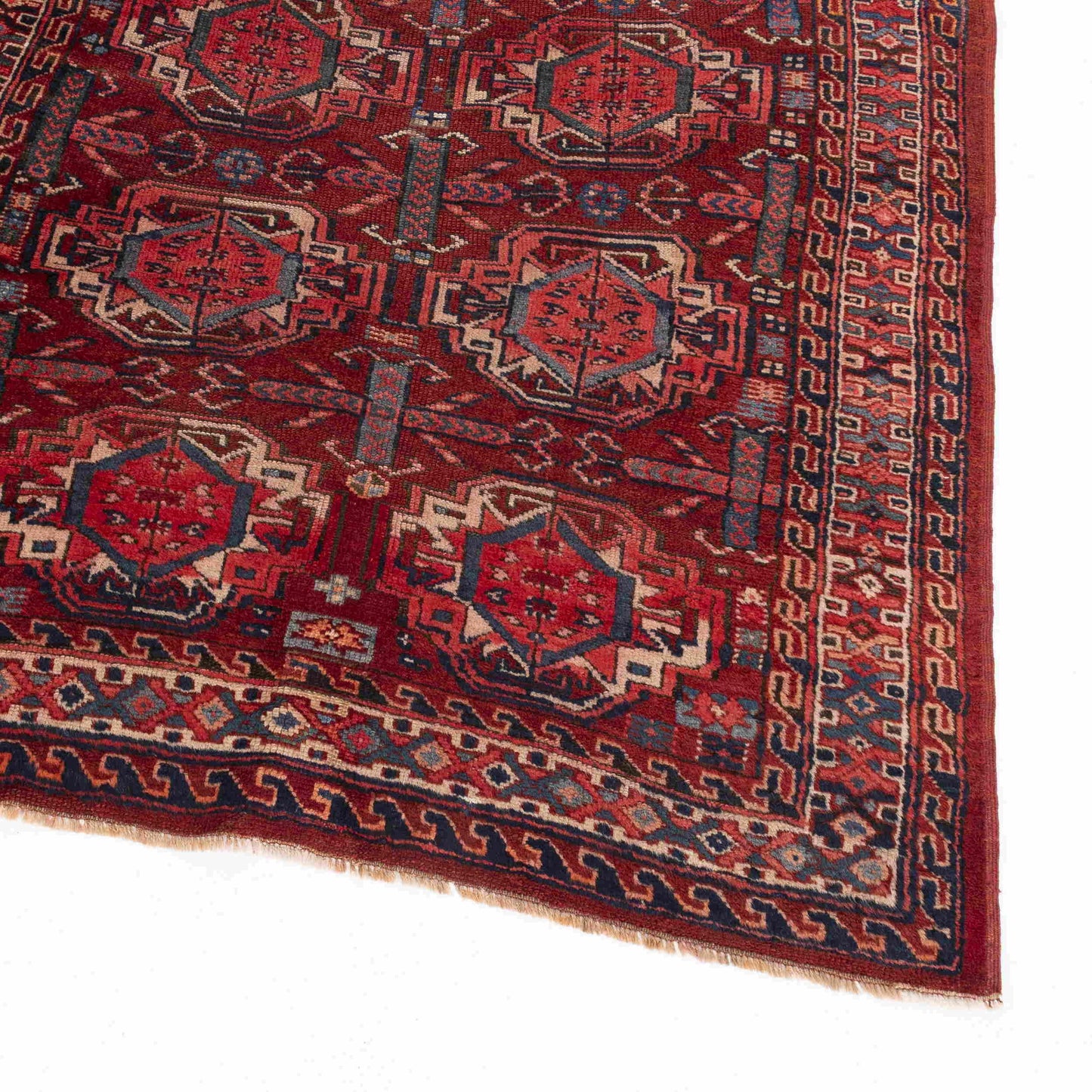 Oriental Rug Anatolian Handmade Wool On Wool 110 X 200 Cm - 3' 8'' X 6' 7'' Red C014 ER01