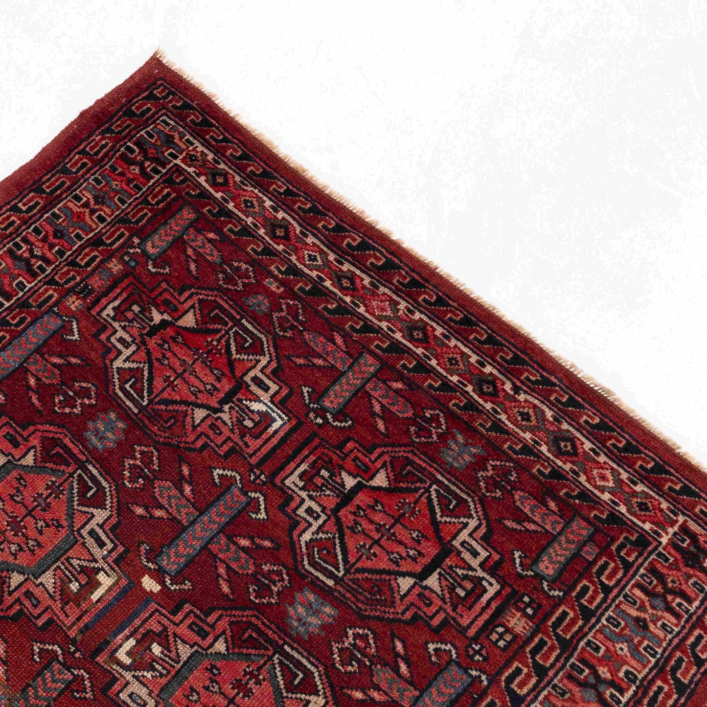 Oriental Rug Anatolian Handmade Wool On Wool 110 X 200 Cm - 3' 8'' X 6' 7'' Red C014 ER01