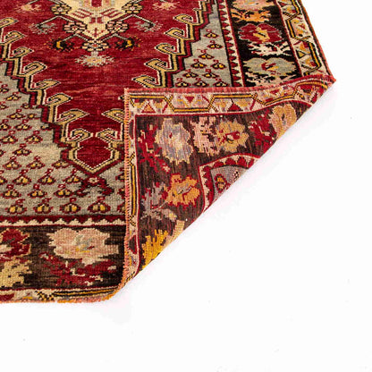 Oriental Rug Anatolian Handmade Wool On Wool 116 X 170 Cm - 3' 10'' X 5' 7'' Red C014 ER01