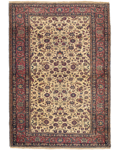 Oriental Rug Anatolian Handmade Wool On Wool 123 X 173 Cm - 4' 1'' X 5' 9'' Pink C004 ER01