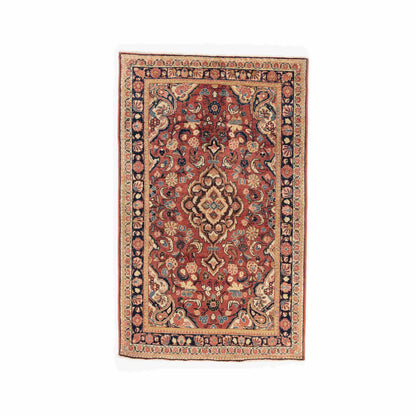 Oriental Rug Anatolian Handmade Wool On Wool 123 X 197 Cm - 4' 1'' X 6' 6'' Red C014 ER01