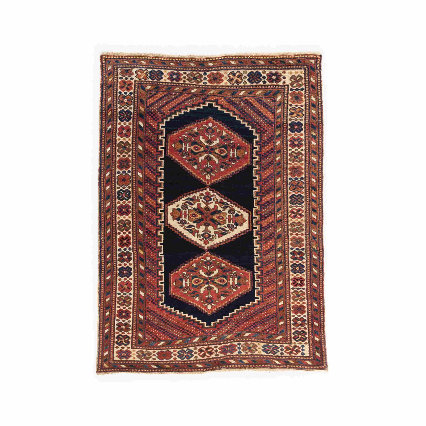 Oriental Rug Anatolian Handmade Wool On Wool 127 X 173 Cm - 4' 2'' X 5' 9'' Orange C011 ER01