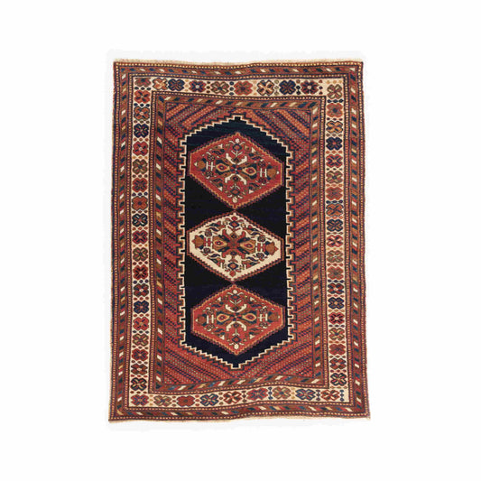 Oriental Rug Anatolian Handmade Wool On Wool 127 X 173 Cm - 4' 2'' X 5' 9'' Orange C011 ER01