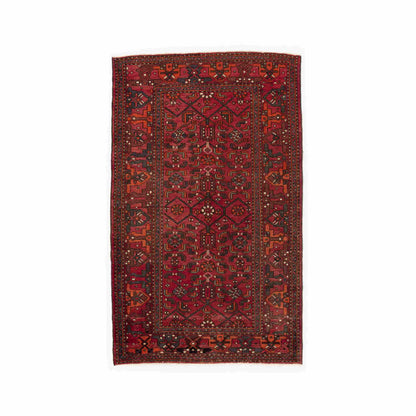 Oriental Rug Anatolian Handmade Wool On Wool 128 X 206 Cm - 4' 3'' X 6' 10'' Red C014 ER01