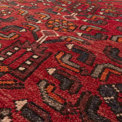Oriental Rug Anatolian Handmade Wool On Wool 128 X 206 Cm - 4' 3'' X 6' 10'' Red C014 ER01