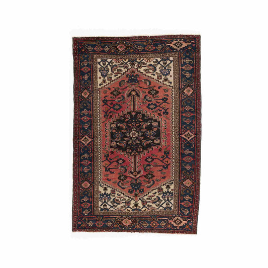 Oriental Rug Anatolian Handmade Wool On Wool 133 X 200 Cm - 4' 5'' X 6' 7'' Red C014 ER01