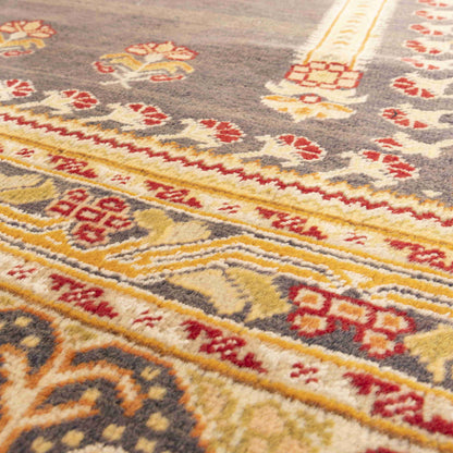 Oriental Rug Anatolian Handmade Wool On Wool 134 X 189 Cm - 4' 5'' X 6' 3'' Yellow C006 ER01