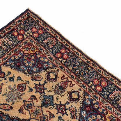 Oriental Rug Anatolian Handmade Wool On Wool 145 X 187 Cm - 4' 10'' X 6' 2'' Sand C007 ER01