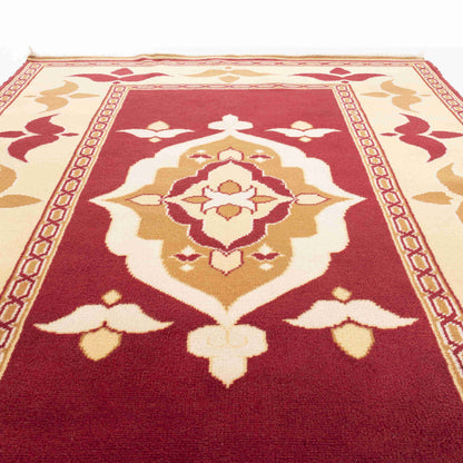 Oriental Rug Anatolian Handmade Wool On Wool 149 X 203 Cm - 4' 11'' X 6' 8'' Red C014 ER12