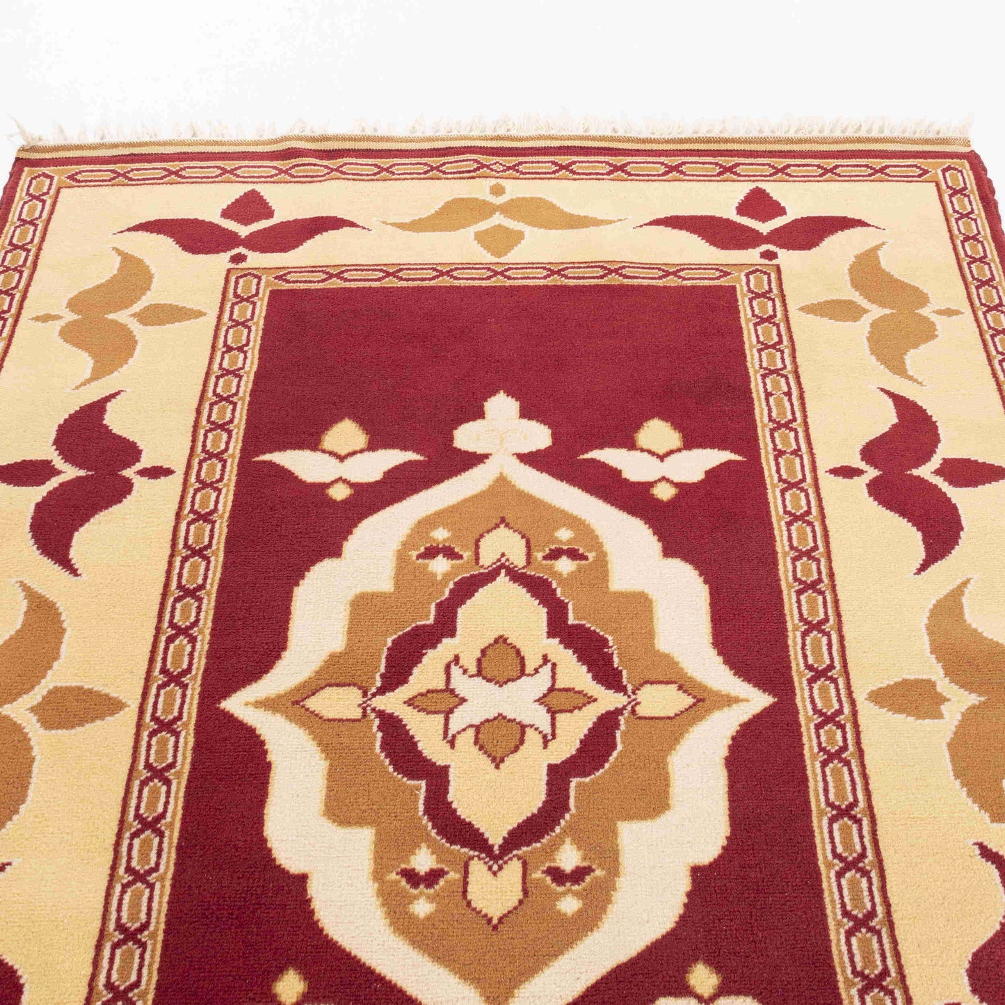 Oriental Rug Anatolian Handmade Wool On Wool 149 X 203 Cm - 4' 11'' X 6' 8'' Red C014 ER12