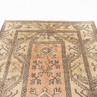 Oriental Rug Anatolian Handmade Wool On Wool 165 X 303 Cm - 5' 5'' X 10' Sand C007 ER12