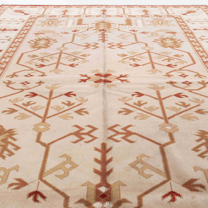 Oriental Rug Anatolian Handmade Wool On Wool 167 X 215 Cm - 5' 6'' X 7' 1'' Sand C007 ER12