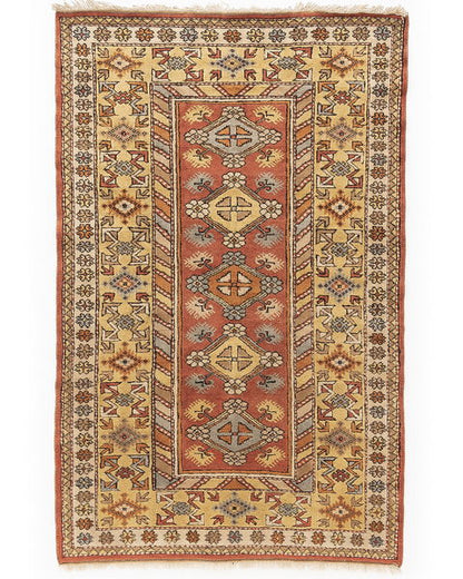 Oriental Rug Anatolian Handmade Wool On Wool 190 X 123 Cm - 6' 3'' X 4' 1'' Multicolor C016 ER01