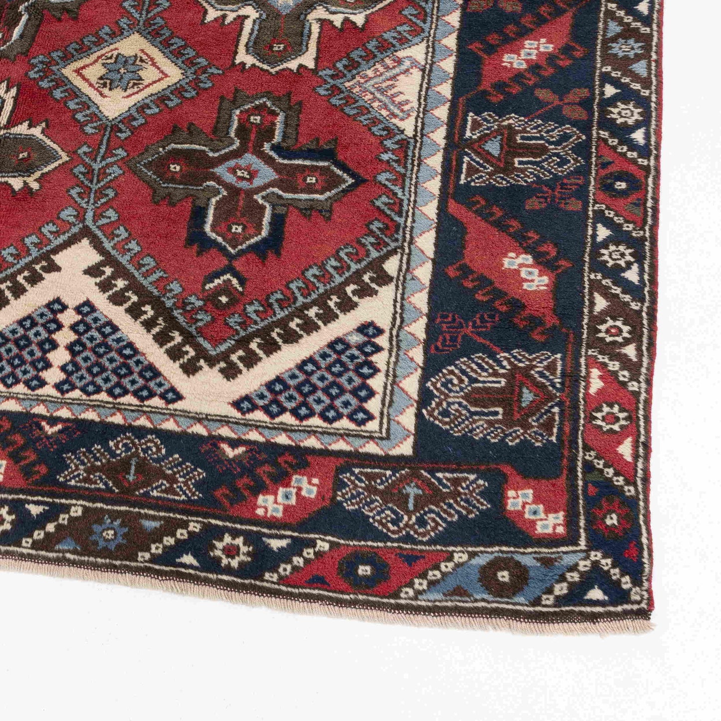 Oriental Rug Anatolian Handmade Wool On Wool 193 X 289 Cm - 6' 4'' X 9' 6'' Red C014 ER12