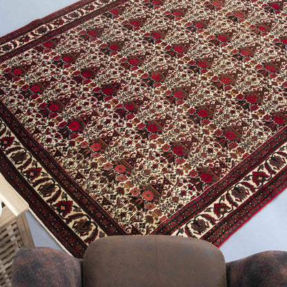 Oriental Rug Anatolian Handmade Wool On Wool 197 X 294 Cm - 6' 6'' X 9' 8'' Red C014 ER23