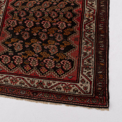 Oriental Rug Anatolian Handmade Wool On Wool 94 X 193 Cm - 3' 2'' X 6' 4'' Black C002 ER01