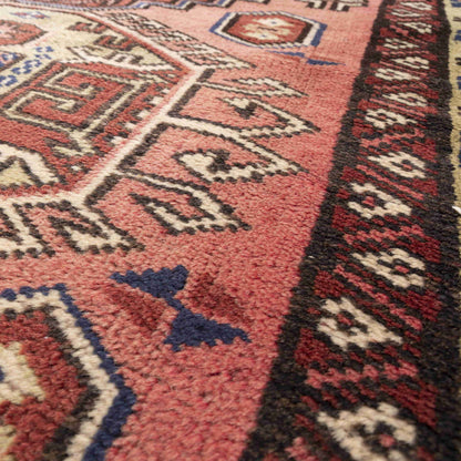 Oriental Rug Anatolian Handmade Wool On Wool 99 X 200 Cm - 3' 3'' X 6' 7'' Pink C004 ER01