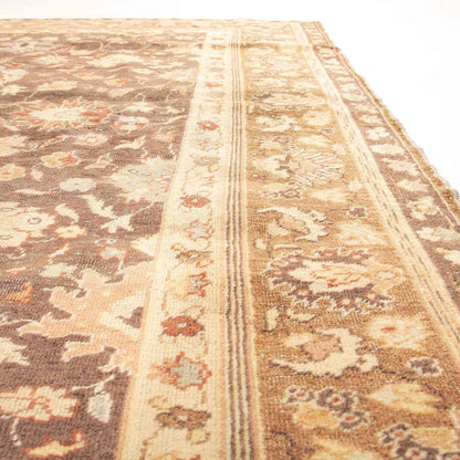 Oriental Rug Anatolian Handwoven Wool On Cotton 122 x 167 Cm - 4' 1'' x 5' 6'' Sand C007 ER01