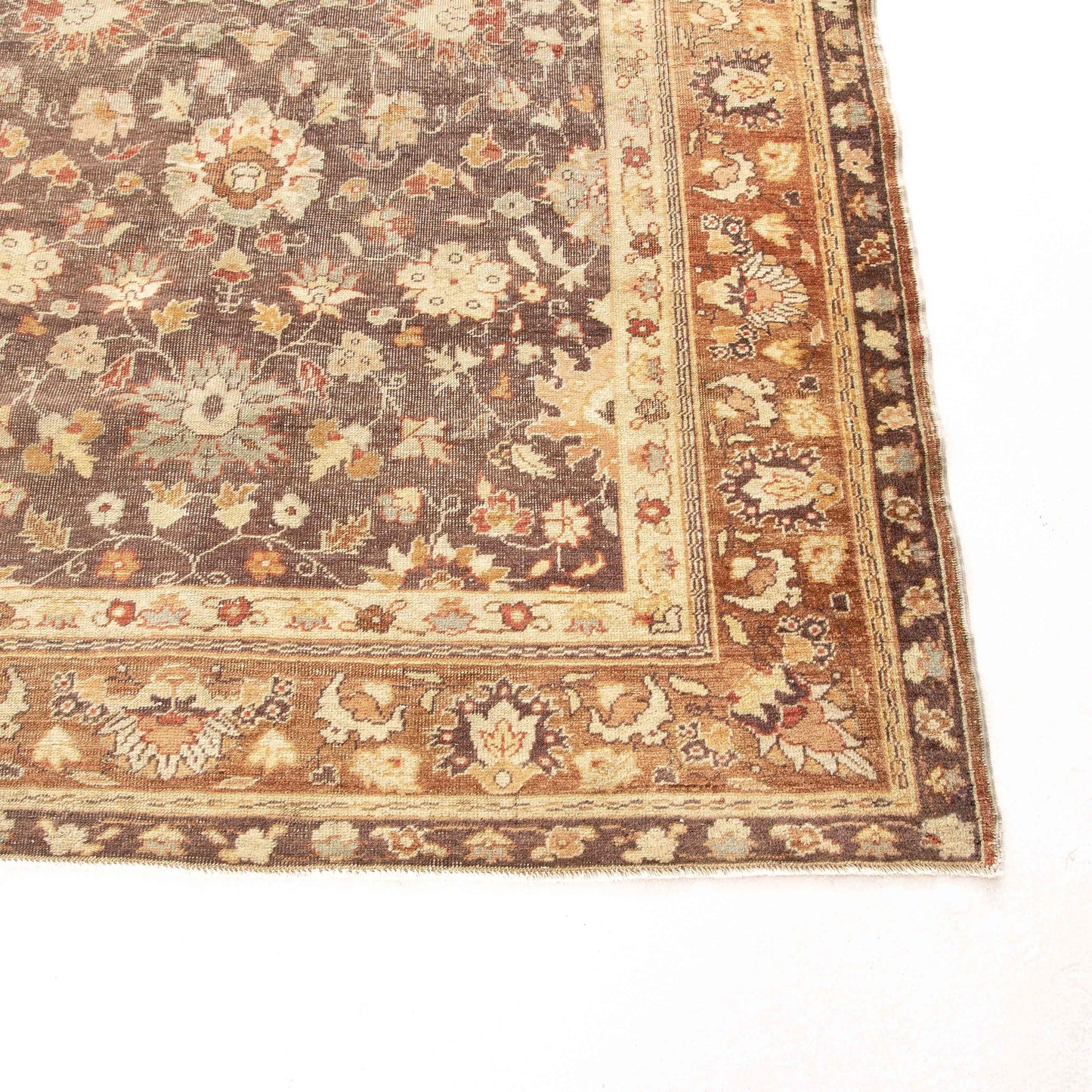 Oriental Rug Anatolian Handwoven Wool On Cotton 122 x 167 Cm - 4' 1'' x 5' 6'' Sand C007 ER01