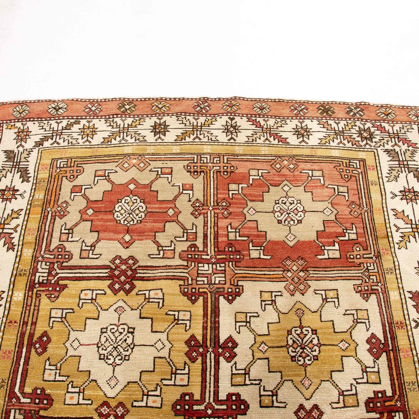 Oriental Rug Anatolian Handwoven Wool On Cotton 160 x 220 Cm - 5' 3'' x 7' 3'' Red C014 ER12