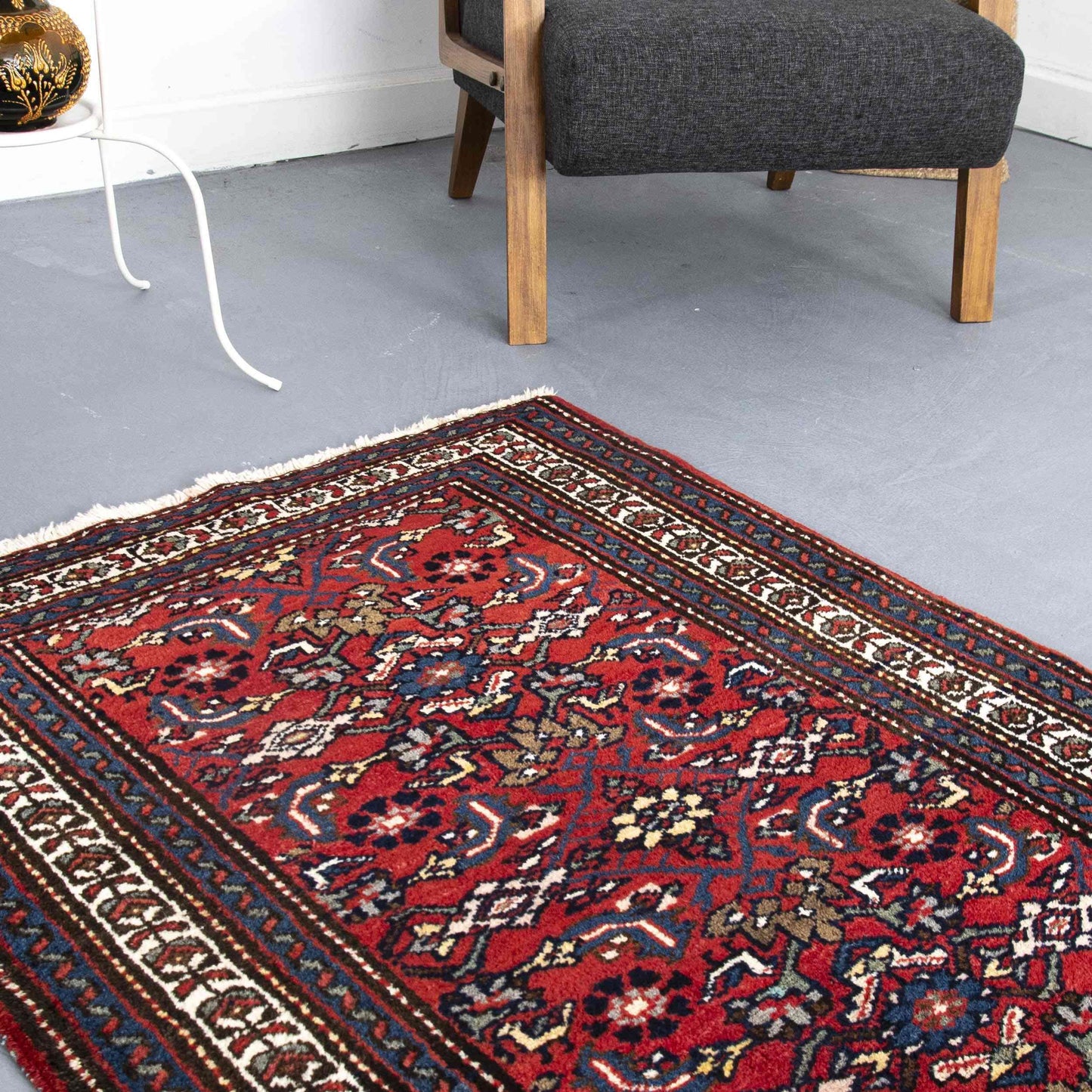 Oriental Runner Rug Anatolian Handwoven Wool On Cotton 98 x 410 Cm - 3' 3'' x 13' 6'' Red C014 ER12