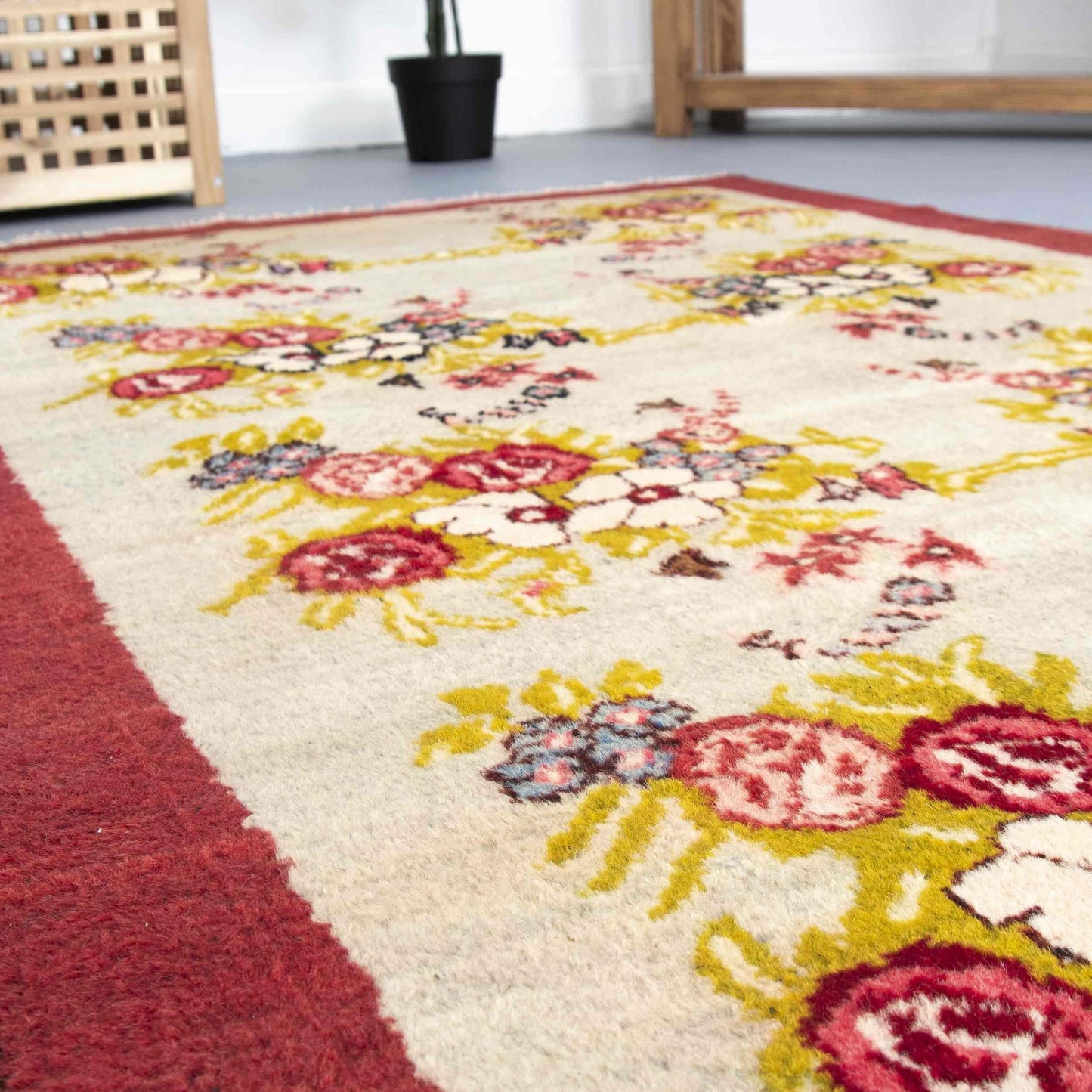 Oriental Rug Anatolian Handwoven Wool On Wool 115 x 270 Cm - 3' 10'' x 8' 11'' Sand C007 ER12