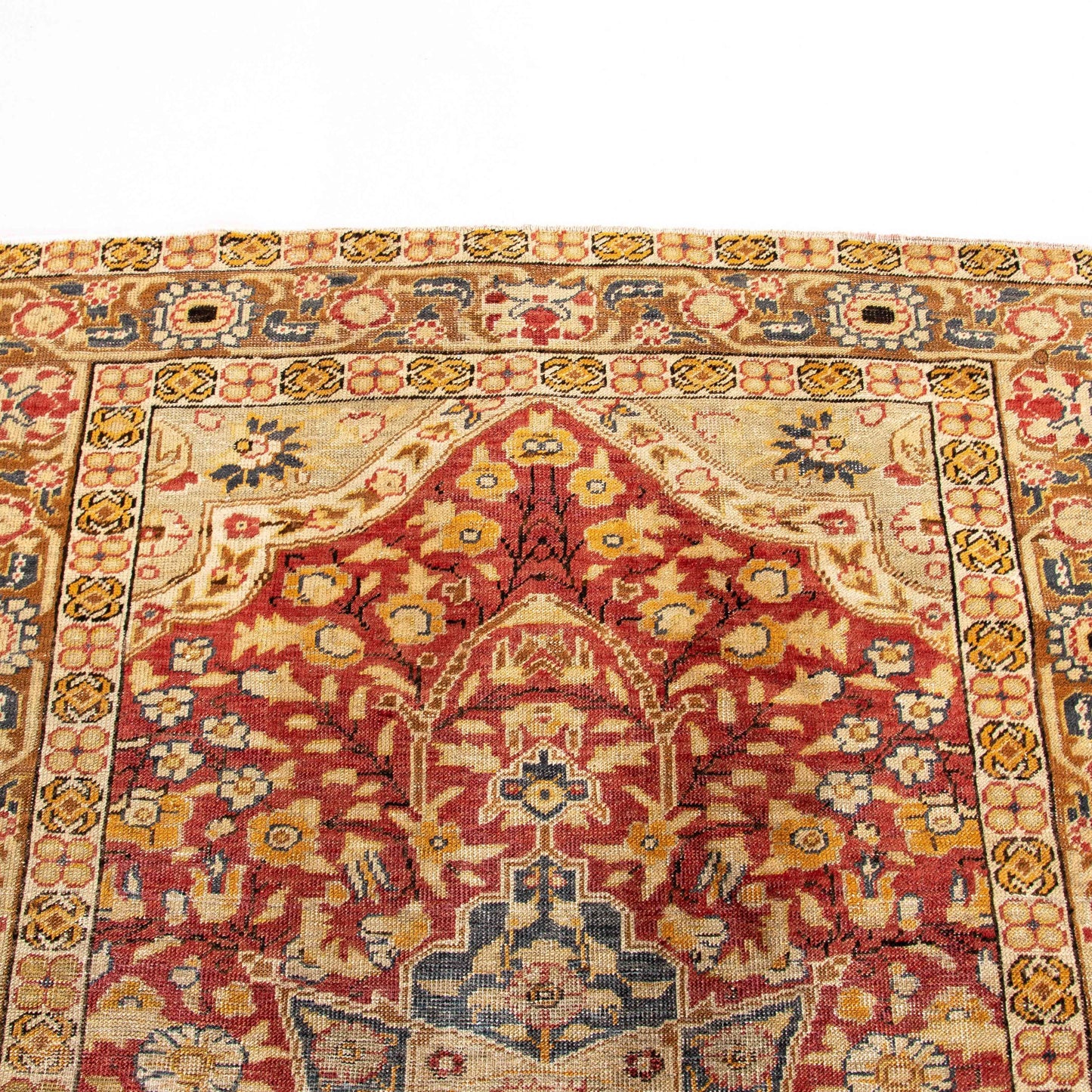 Oriental Rug Anatolian Handwoven Wool On Wool 124 x 177 Cm - 4' 1'' x 5' 10'' Sand C007 ER01