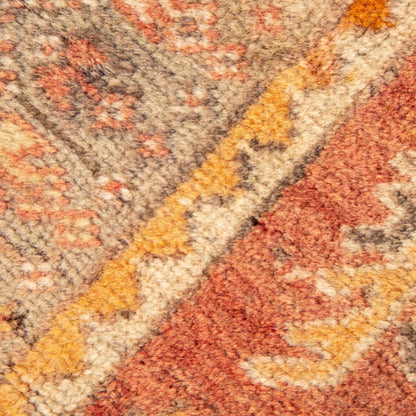 Oriental Rug Anatolian Handwoven Wool On Wool 124 x 186 Cm - 4' 1'' x 6' 2'' Orange C011 ER01